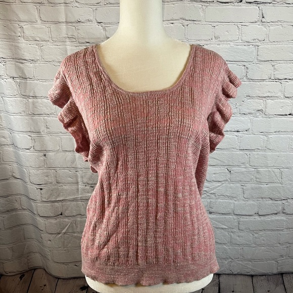 NWT JCREW RUFFLE SWEATER TANK LINEN BLEND - Picture 2 of 5